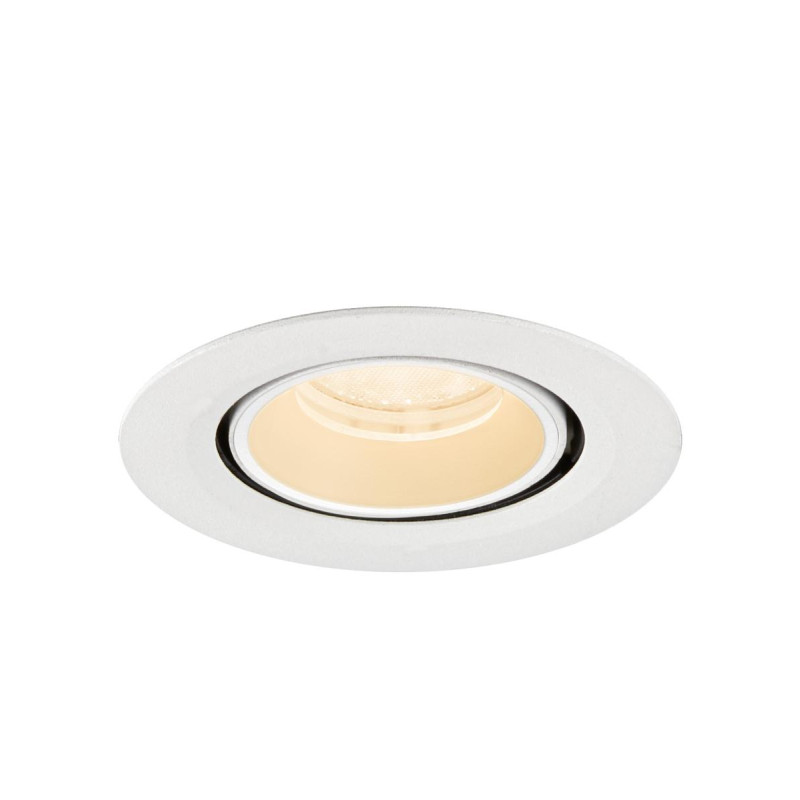 Spot encastré NUMINOS® GIMBLE XS intérieur 2700&nbsp;K 40° IP20 rond blanc - SLV - 1010039