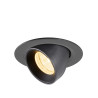 Spot encastré NUMINOS® GIMBLE XS intérieur 3000&nbsp;K 20° IP20 rond noir - SLV - 1010044