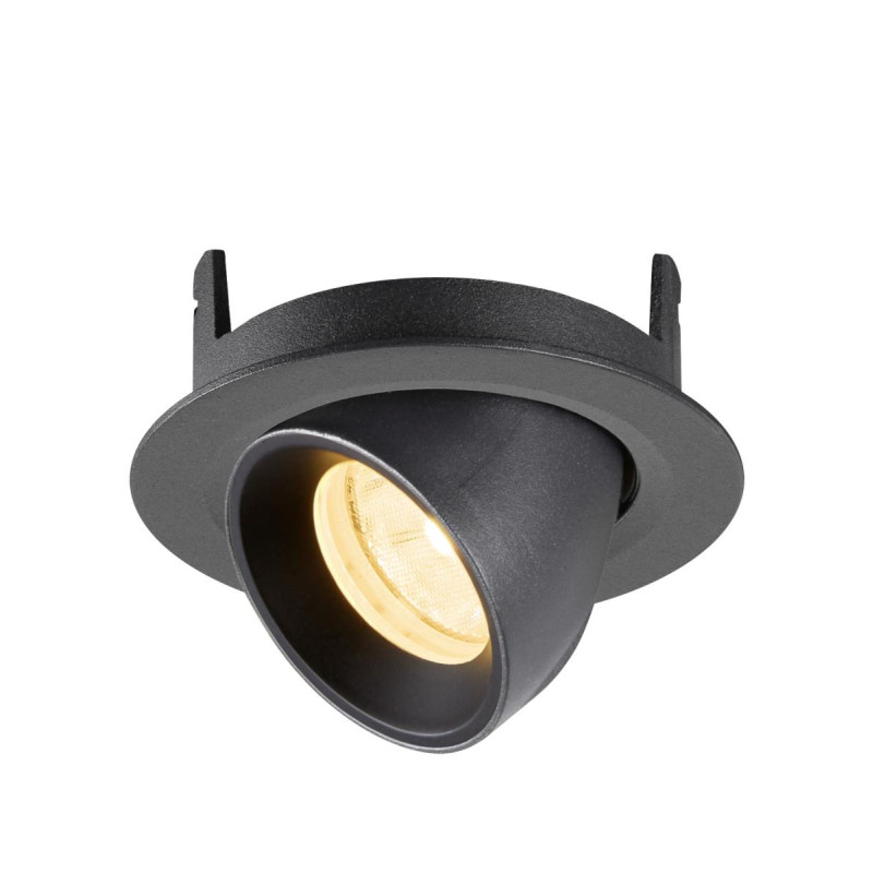 Spot encastré NUMINOS® GIMBLE XS intérieur 3000&nbsp;K 20° IP20 rond noir - SLV - 1010044