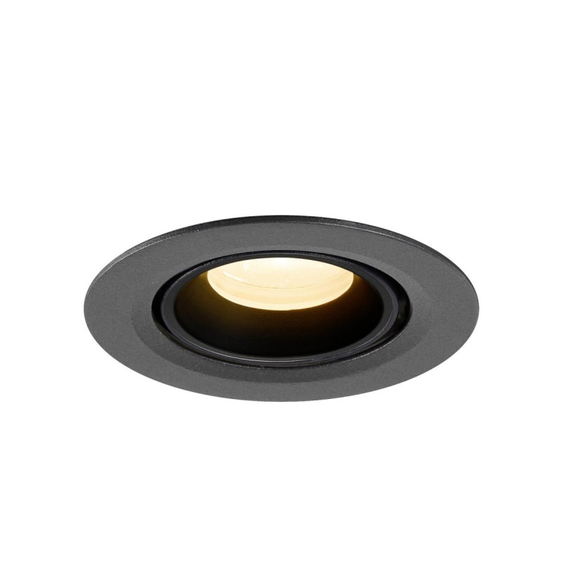 Spot encastré NUMINOS® GIMBLE XS intérieur 3000&nbsp;K 20° IP20 rond noir - SLV - 1010044