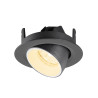 Spot encastré NUMINOS® GIMBLE XS 3000&nbsp;K 20° IP20 rond noir / blanc - SLV - 1010045