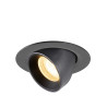 Spot encastré NUMINOS® GIMBLE XS intérieur 3000&nbsp;K 55° IP20 rond noir - SLV - 1010050