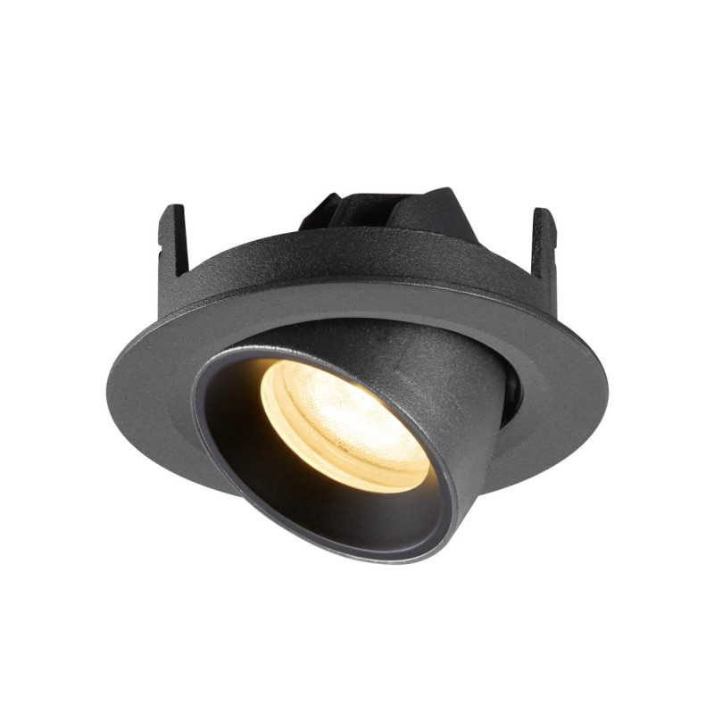 Spot encastré NUMINOS® GIMBLE XS intérieur 3000&nbsp;K 55° IP20 rond noir - SLV - 1010050