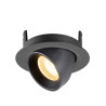 Spot encastré NUMINOS® GIMBLE XS intérieur 3000&nbsp;K 55° IP20 rond noir - SLV - 1010050