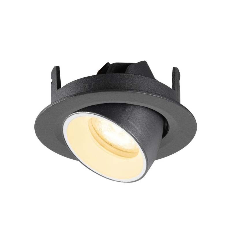 Spot encastré NUMINOS® GIMBLE XS 3000&nbsp;K 55° IP20 rond noir / blanc - SLV - 1010051