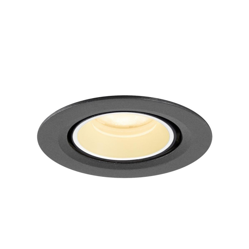 Spot encastré NUMINOS® GIMBLE XS 3000&nbsp;K 55° IP20 rond noir / blanc - SLV - 1010051