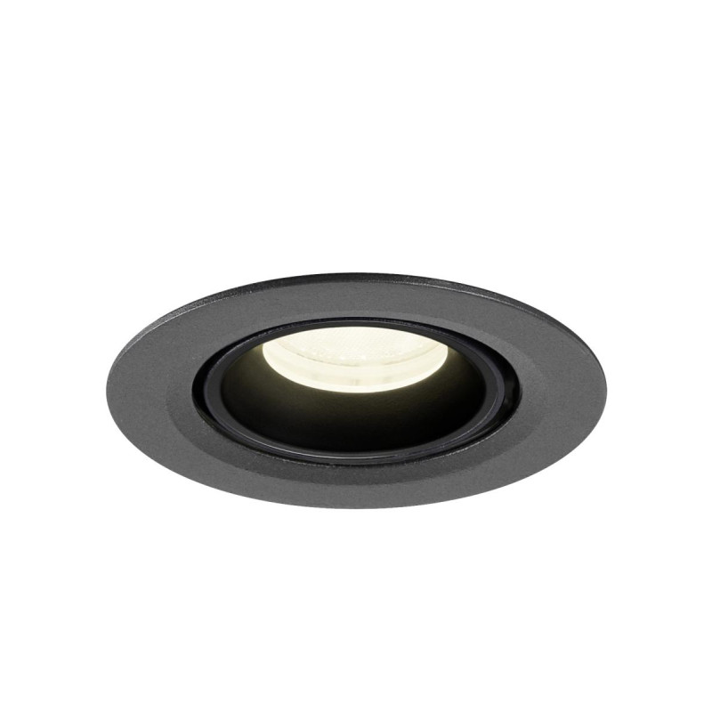 Spot encastré NUMINOS® GIMBLE XS intérieur 4000&nbsp;K 40° IP20 rond noir - SLV - 1010065