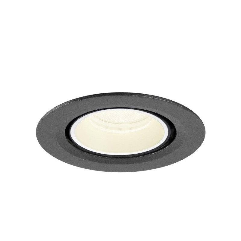 Spot encastré NUMINOS® GIMBLE XS 4000&nbsp;K 40° IP20 rond noir / blanc - SLV - 1010066