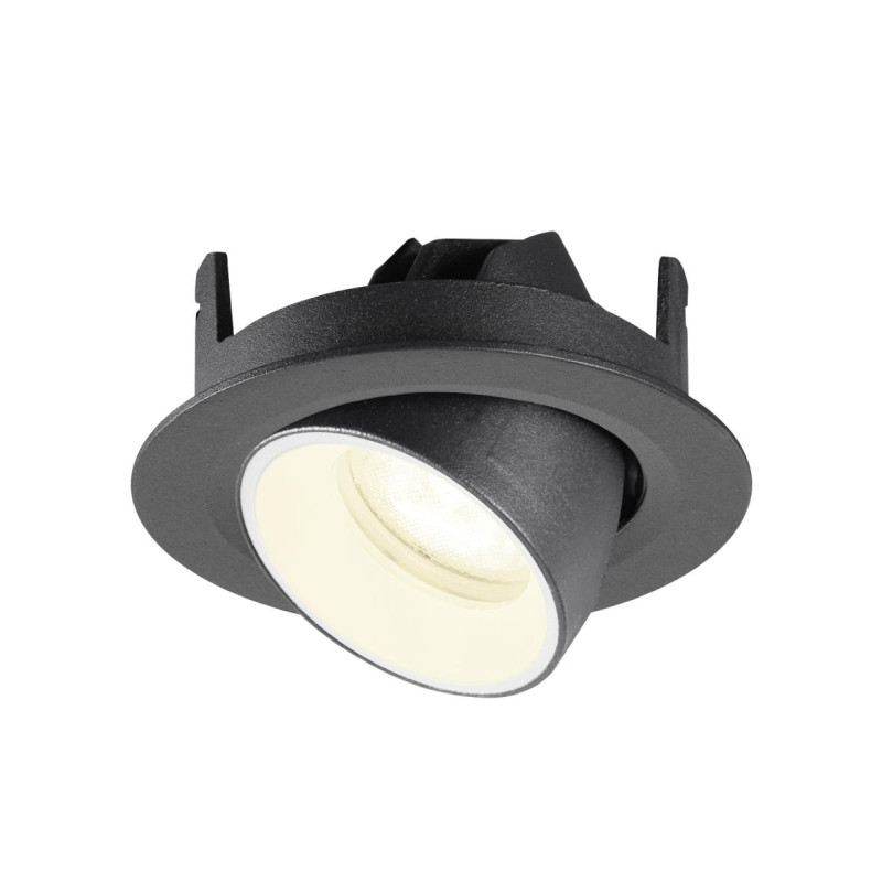 Spot encastré NUMINOS® GIMBLE XS 4000&nbsp;K 55° IP20 rond noir / blanc - SLV - 1010069