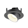 Spot encastré NUMINOS® GIMBLE XS 4000&nbsp;K 55° IP20 rond noir / blanc - SLV - 1010069