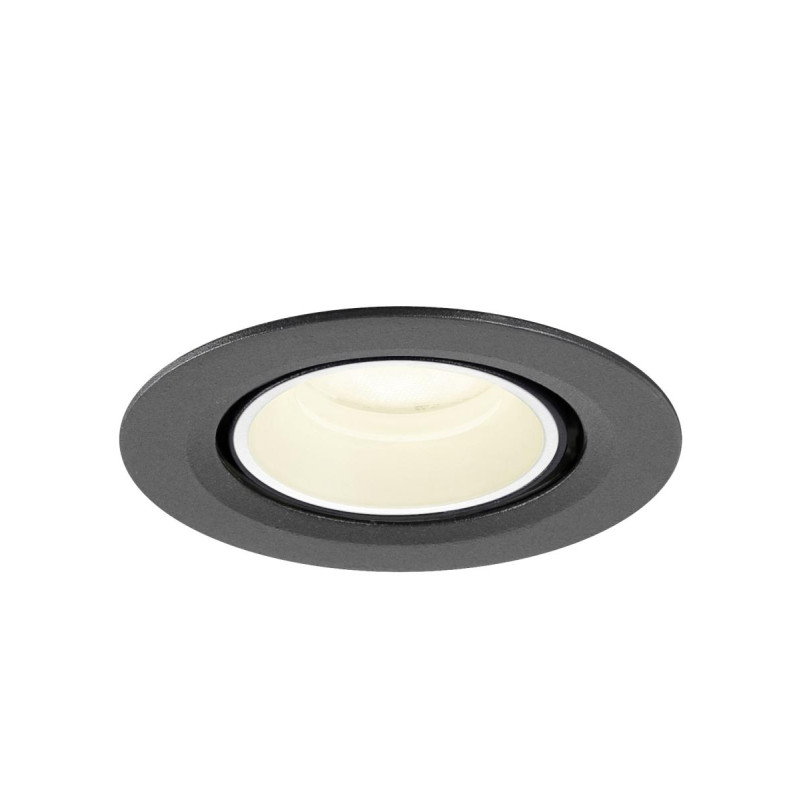 Spot encastré NUMINOS® GIMBLE XS 4000&nbsp;K 55° IP20 rond noir / blanc - SLV - 1010069