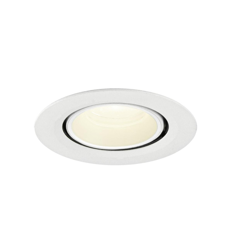 Spot encastré NUMINOS® GIMBLE XS intérieur 4000&nbsp;K 20° IP20 rond blanc - SLV - 1010072