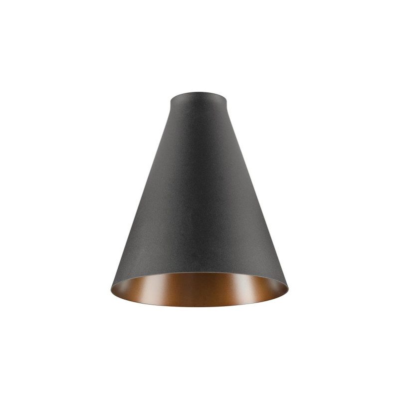 Abat-jour Mix&Match LALU® CONE 15 noir/bronze antique base E27 H&nbsp;:&nbsp;17&nbsp;cm - SLV - 1010084