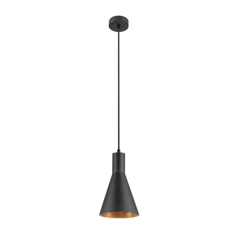 Abat-jour Mix&Match LALU® CONE 15 noir/bronze antique base E27 H&nbsp;:&nbsp;17&nbsp;cm - SLV - 1010084