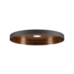 Abat-jour Mix&Match LALU® PLATE 33 base E27 H&nbsp;:&nbsp;15&nbsp;cm noir / bronze antique - SLV - 1010096