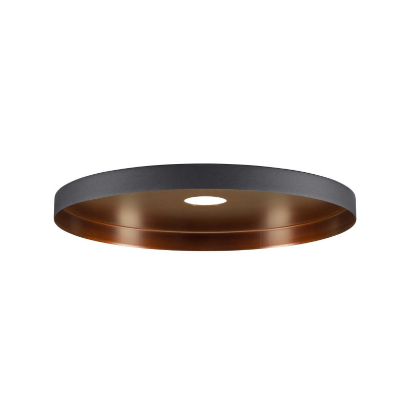 Abat-jour Mix&Match LALU® PLATE 33 base E27 H&nbsp;:&nbsp;15&nbsp;cm noir / bronze antique - SLV - 1010096