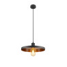 Abat-jour Mix&Match LALU® PLATE 33 base E27 H&nbsp;:&nbsp;15&nbsp;cm noir / bronze antique - SLV - 1010096