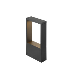 Borne FLATT II 36 extérieur PHASE 2700 K IP65 carré noir bord de mer - SLV - 1010104