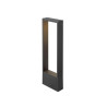 Borne FLATT II 62 extérieur PHASE 2700 K IP65 carré noir bord de mer - SLV - 1010106