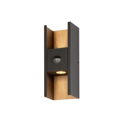 Applique FLATT II extérieur SENSOR 2700 K 95 W anth. / bois bord de mer - SLV - 1010107