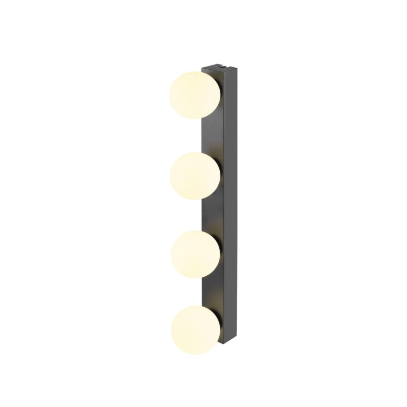 Applique SUN Mirror quadruple 2700/3000/4000K TOUCH button 18 W IP44 noir - SLV - 1010193