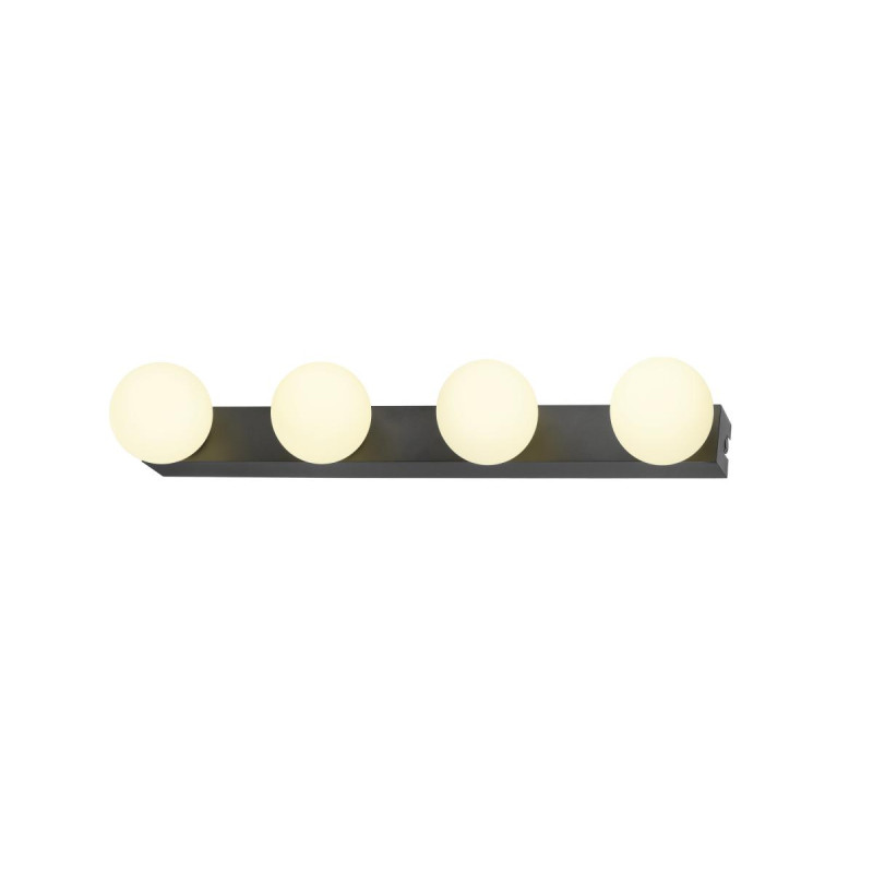 Applique SUN Mirror quadruple 2700/3000/4000K TOUCH button 18 W IP44 noir - SLV - 1010193
