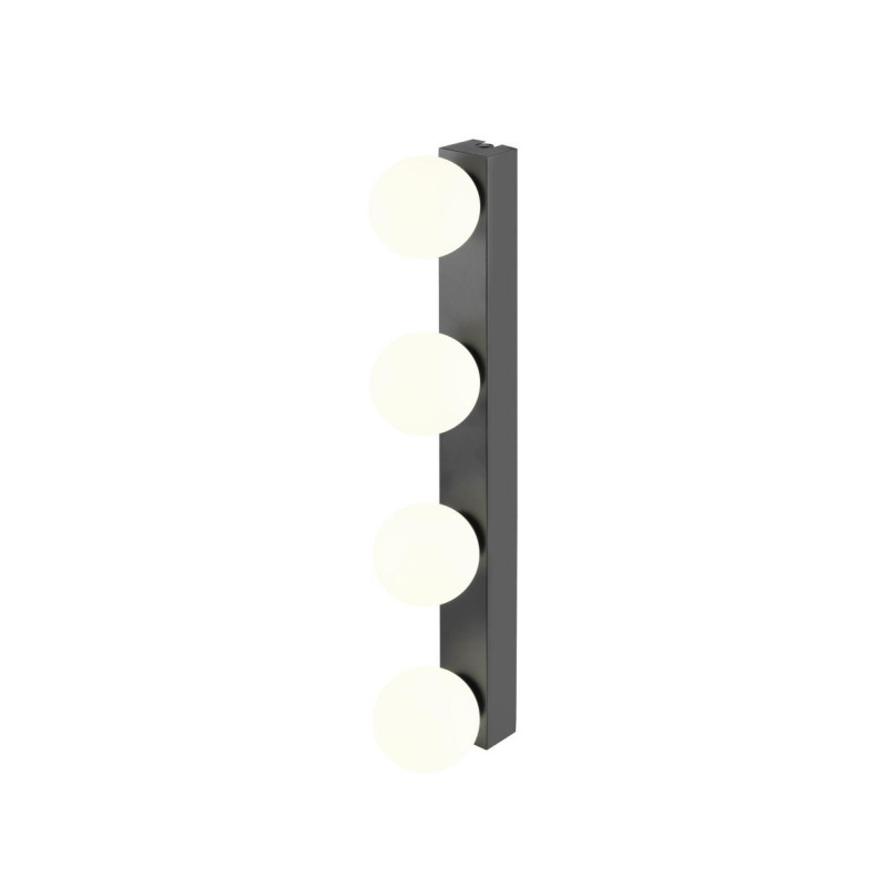 Applique SUN Mirror quadruple 2700/3000/4000K TOUCH button 18 W IP44 noir - SLV - 1010193