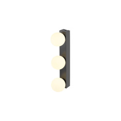 Applique SUN Mirror triple 2700/3000/4000 K TOUCH button 13 W IP44 noir - SLV - 1010194
