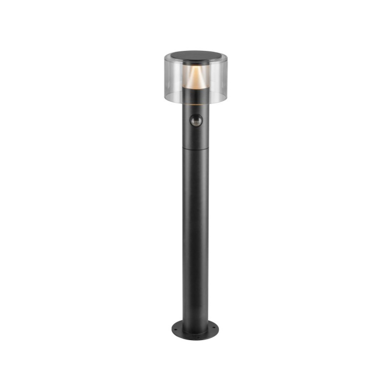 Borne TAHA II 70 SENSOR 2200/2700 K IP54 cylindrique noir bord de mer - SLV - 1010200