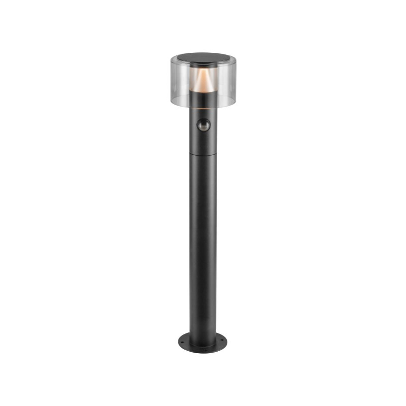 Borne TAHA II 70 SENSOR 2200/2700 K IP54 cylindrique noir bord de mer - SLV - 1010200