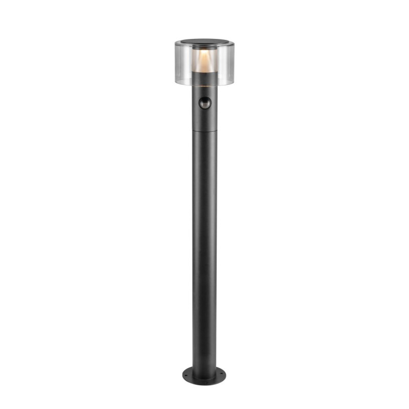 Borne TAHA II 90 SENSOR 2200/2700 K IP54 cylindrique noir bord de mer - SLV - 1010201