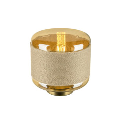Lampe à poser PANTILO ROPE 19 E27 cylindrique 1x max. 15&nbsp;W E27 orange/or - SLV - 1010208