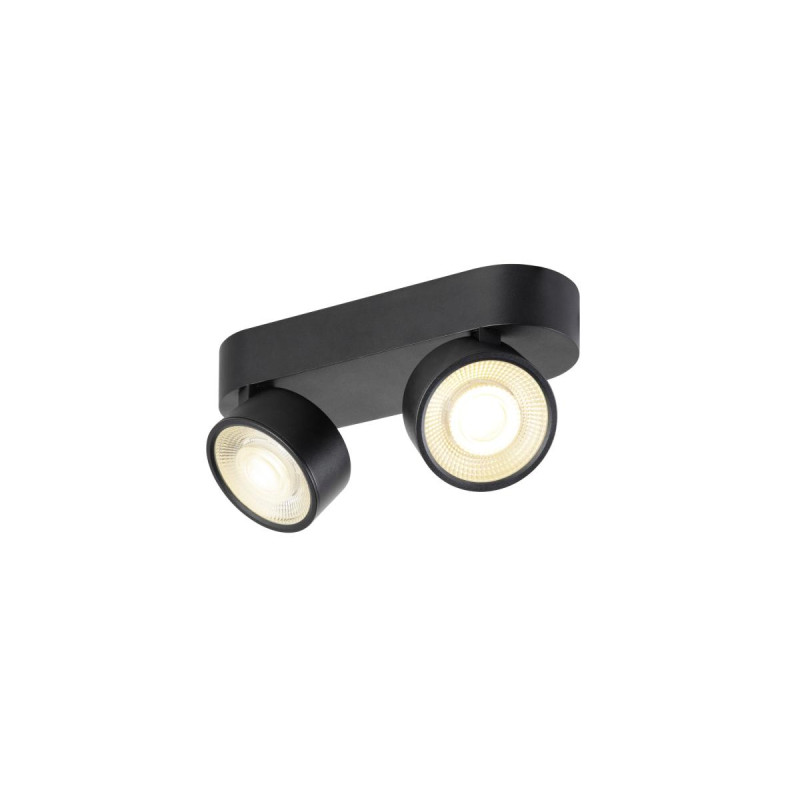Plafonnier et applique KALU 2.0 intérieur double noir 19W 3000K PHASE - SLV - 1010267