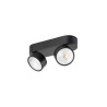 Plafonnier et applique KALU 2.0 intérieur double noir 19W 3000K PHASE - SLV - 1010267