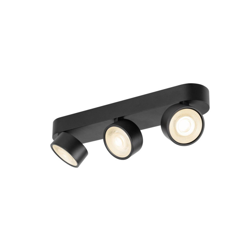Plafonnier et applique KALU 2.0 intérieur triple noir 28W 2700K PHASE - SLV - 1010270