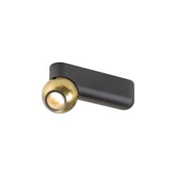 Plafonnier et applique DYSKO intérieur PHASE 2700K 67 W 36° noir / or - SLV - 1010300