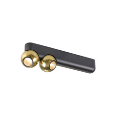 Plafonnier et applique DYSKO double PHASE 2700K 13 W 36° noir / or - SLV - 1010306