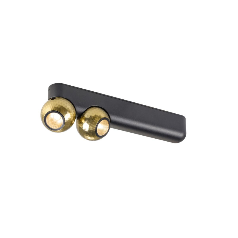 Plafonnier et applique DYSKO double PHASE 2700K 13 W 36° noir / or - SLV - 1010306