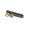Plafonnier et applique DYSKO double PHASE 2700K 13 W 36° noir / or - SLV - 1010306
