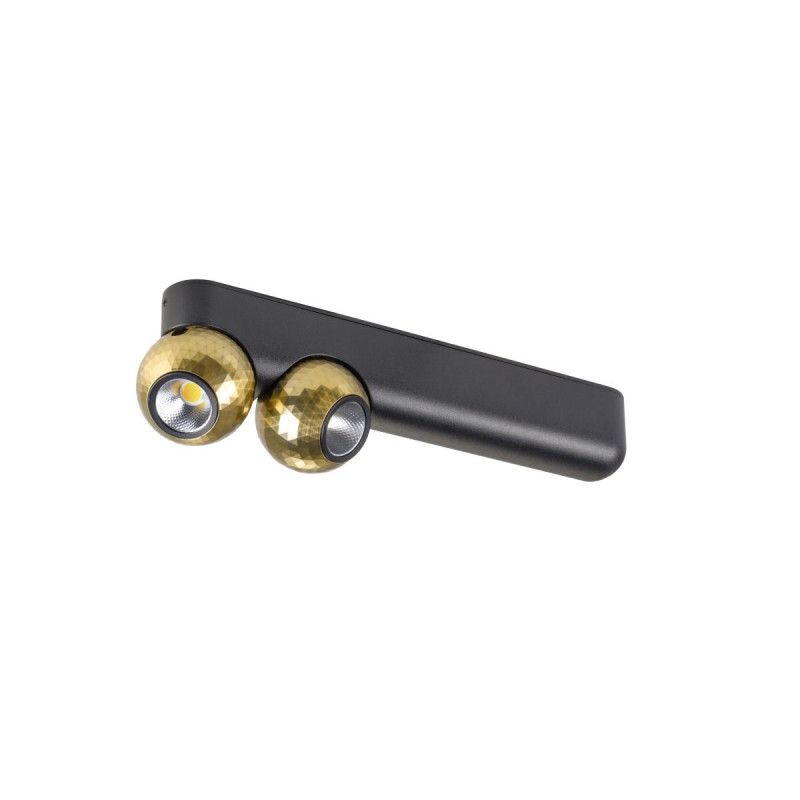 Plafonnier et applique DYSKO double PHASE 2700K 13 W 36° noir / or - SLV - 1010306