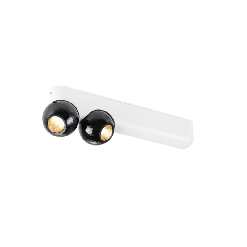 Plafonnier et applique DYSKO double PHASE 2700K 13 W 36° blanc / noir - SLV - 1010307