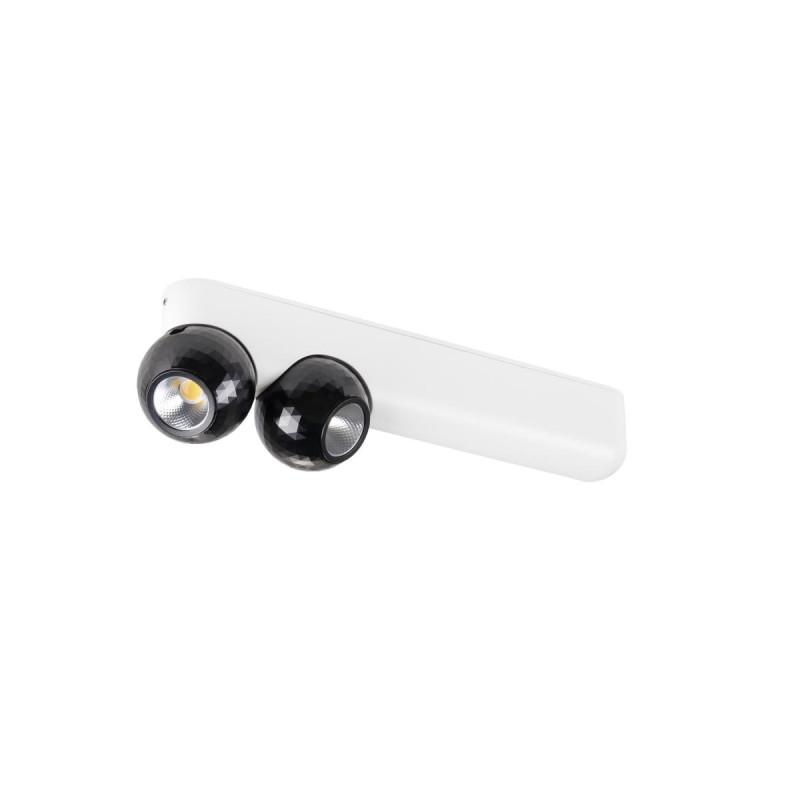 Plafonnier et applique DYSKO double PHASE 2700K 13 W 36° blanc / noir - SLV - 1010307