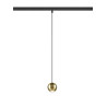 Suspension pour rail 48 V DYSKO DALI long. 200&nbsp;cm 2700&nbsp;K 36° noir / or - SLV - 1010336