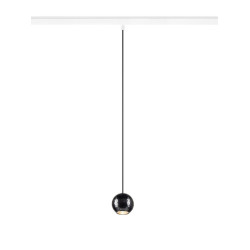 Suspension pour rail 48 V DYSKO DALI long. 200&nbsp;cm 2700&nbsp;K 36° blanc / noir - SLV - 1010337