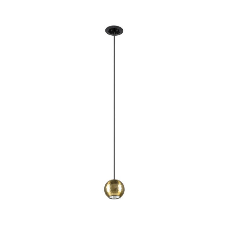 Suspension DYSKO PHASE longueur de suspension 200&nbsp;cm 2700&nbsp;K 36° noir / or - SLV - 1010359