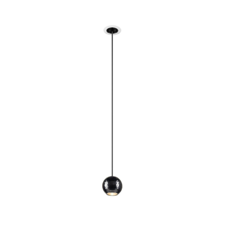 Suspension DYSKO PHASE longueur de susp. 200&nbsp;cm 2700&nbsp;K 36° blanc / noir - SLV - 1010360