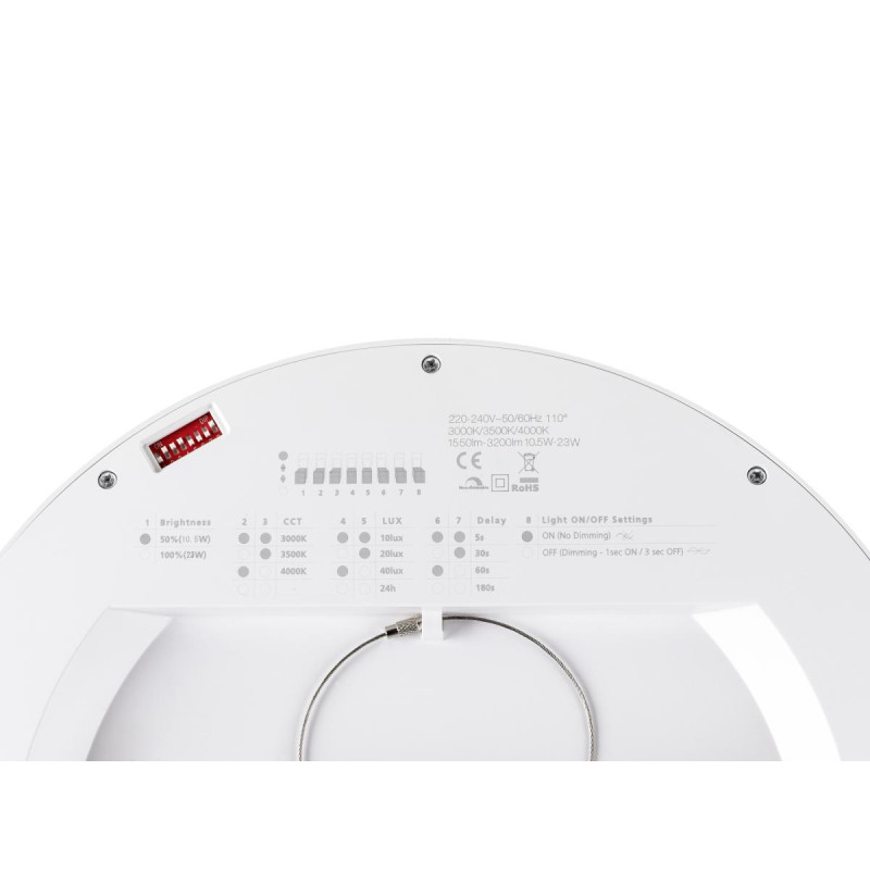 DOWNLIGHT VARIO 290 28 830/840 BLANC ML PIR - SLV - 1010400
