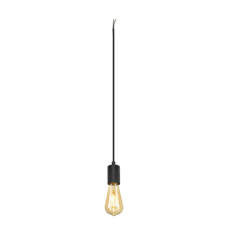 E27 FITU PD suspension rainuré long. 500 cm câble nu 1 x max. 15 W noir - SLV - 1010420