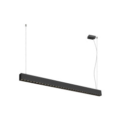 Suspension GLENOS® PRO 12&nbsp;m DALI UGR16 longueur 210 cm 3000K 75° noir - SLV - 1010510