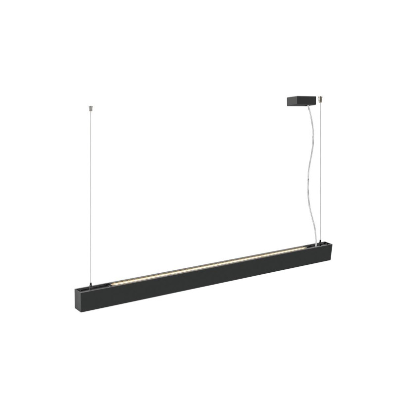 Suspension GLENOS® PRO 12&nbsp;m DALI UGR16 longueur 210 cm 3000K 75° noir - SLV - 1010510